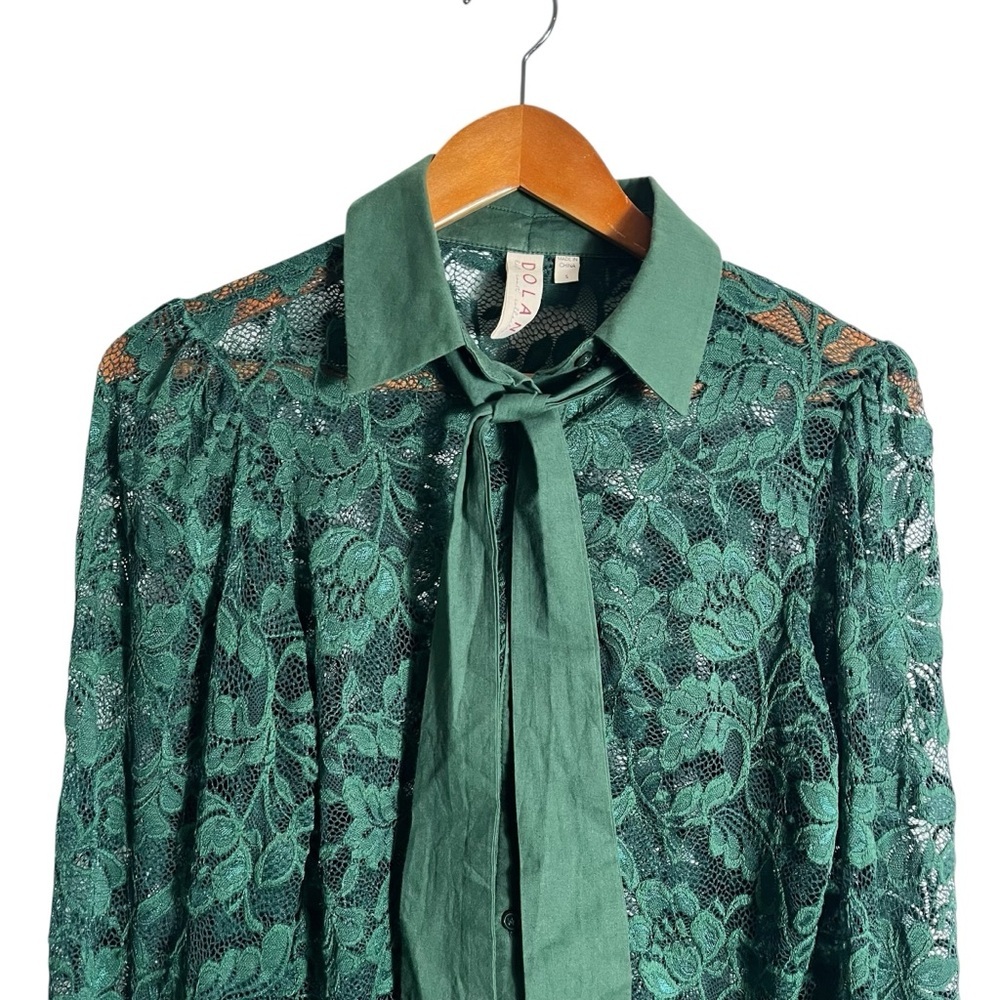 DOLAN x ANTHROPOLOGIE Sheer Lace Blouse - Picture 6 of 13